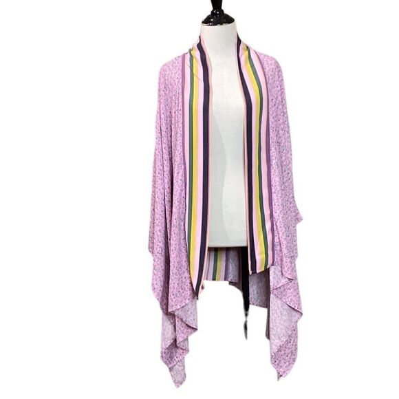 ADYSON PARKER Women's Print Block Kimono Cardigan In Daisy Ditsy - Picture 1 of 11